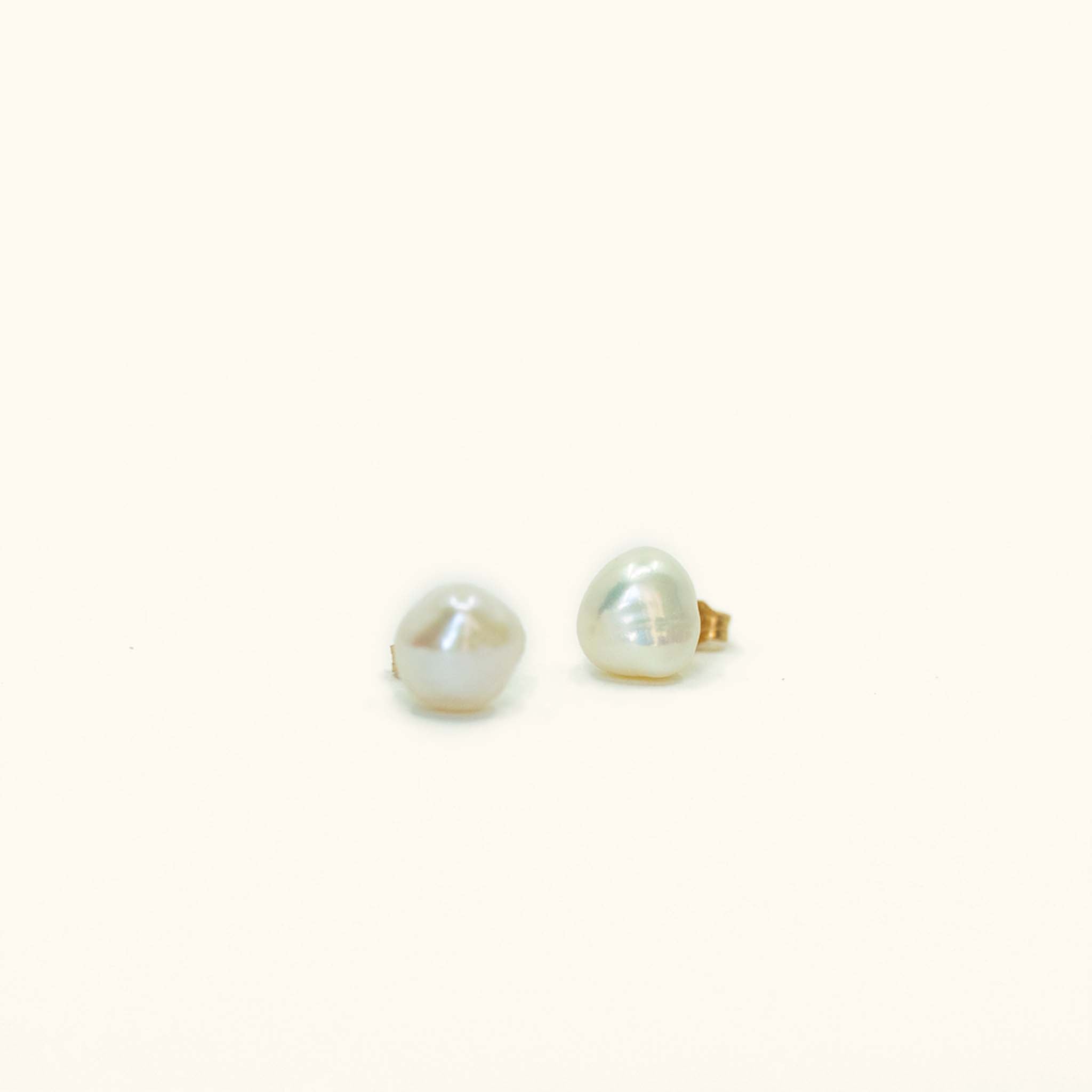 White sales pearl earrings