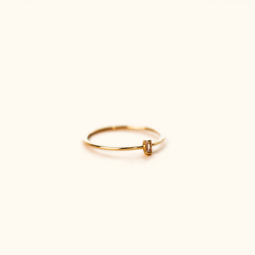 Gold ring hot sale with topaz