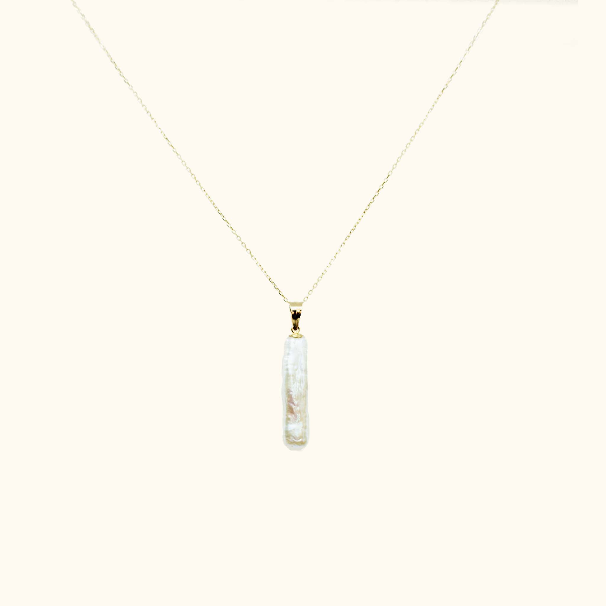 14K Juno Pearl Pendant Necklace